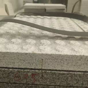 广西 芝麻白花岗岩6.0公分荔枝面五轴加工雕刻盲点