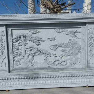 广西 芝麻白大型照壁，屏风，影壁