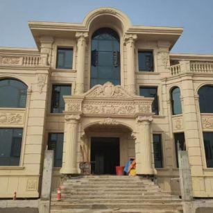 广西 黄金麻花岗岩别墅外墙干挂