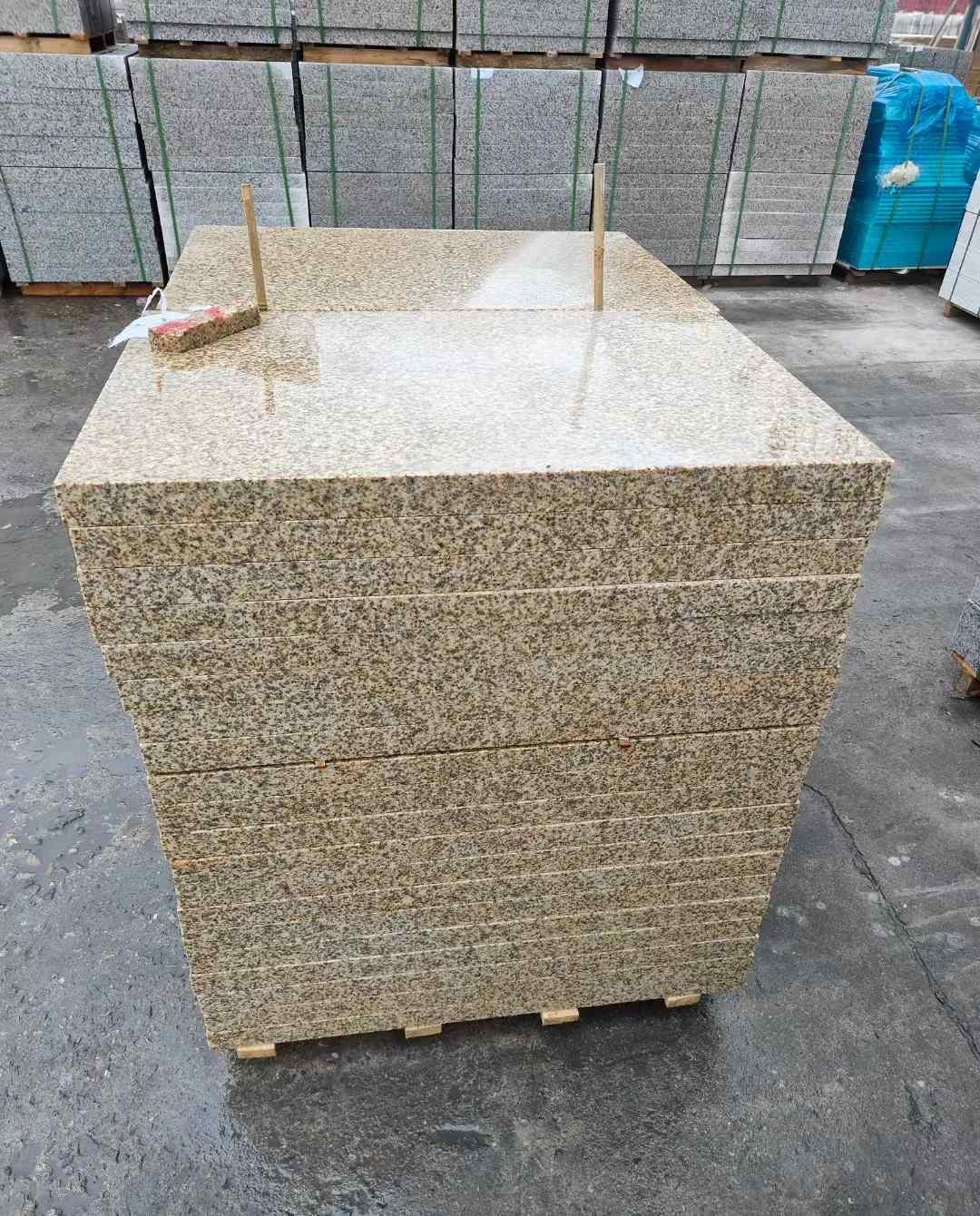 广西 湖北黄金麻花岗岩石材荔枝面外墙石材