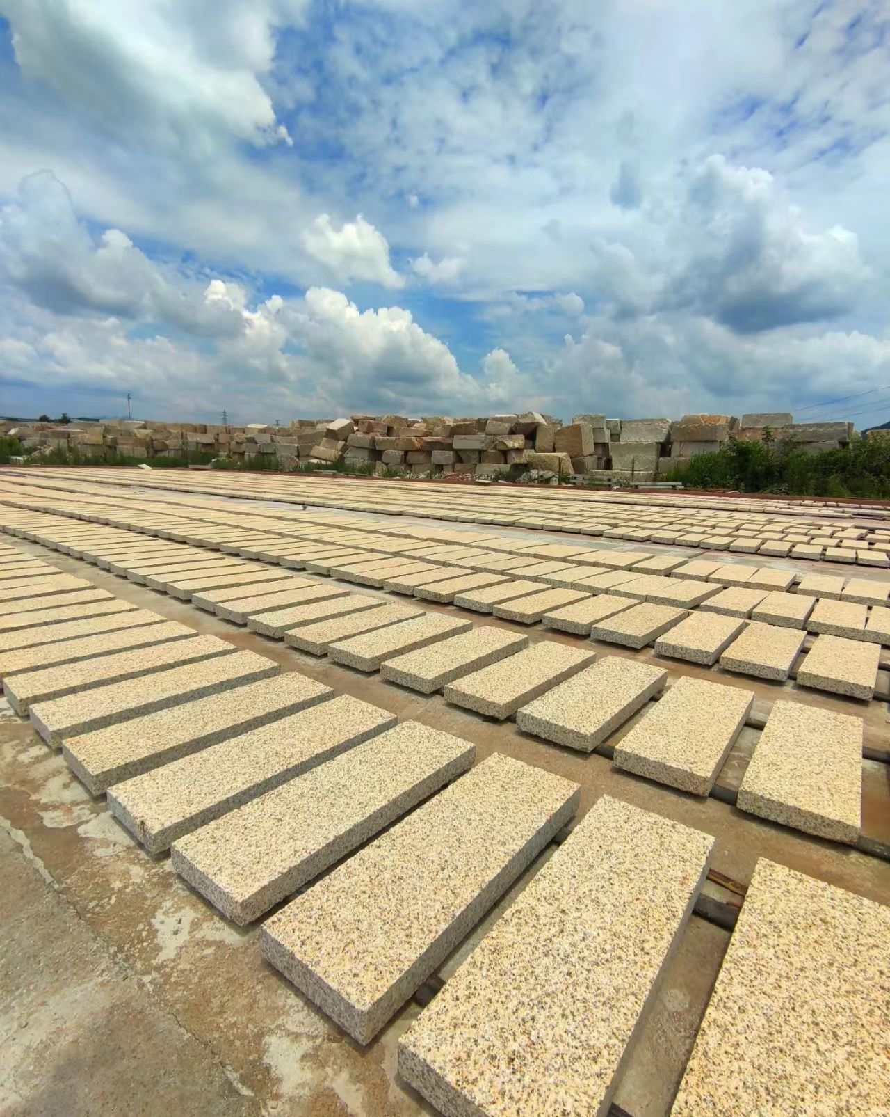 广西 黄金麻花岗岩荔枝面地铺石防护中