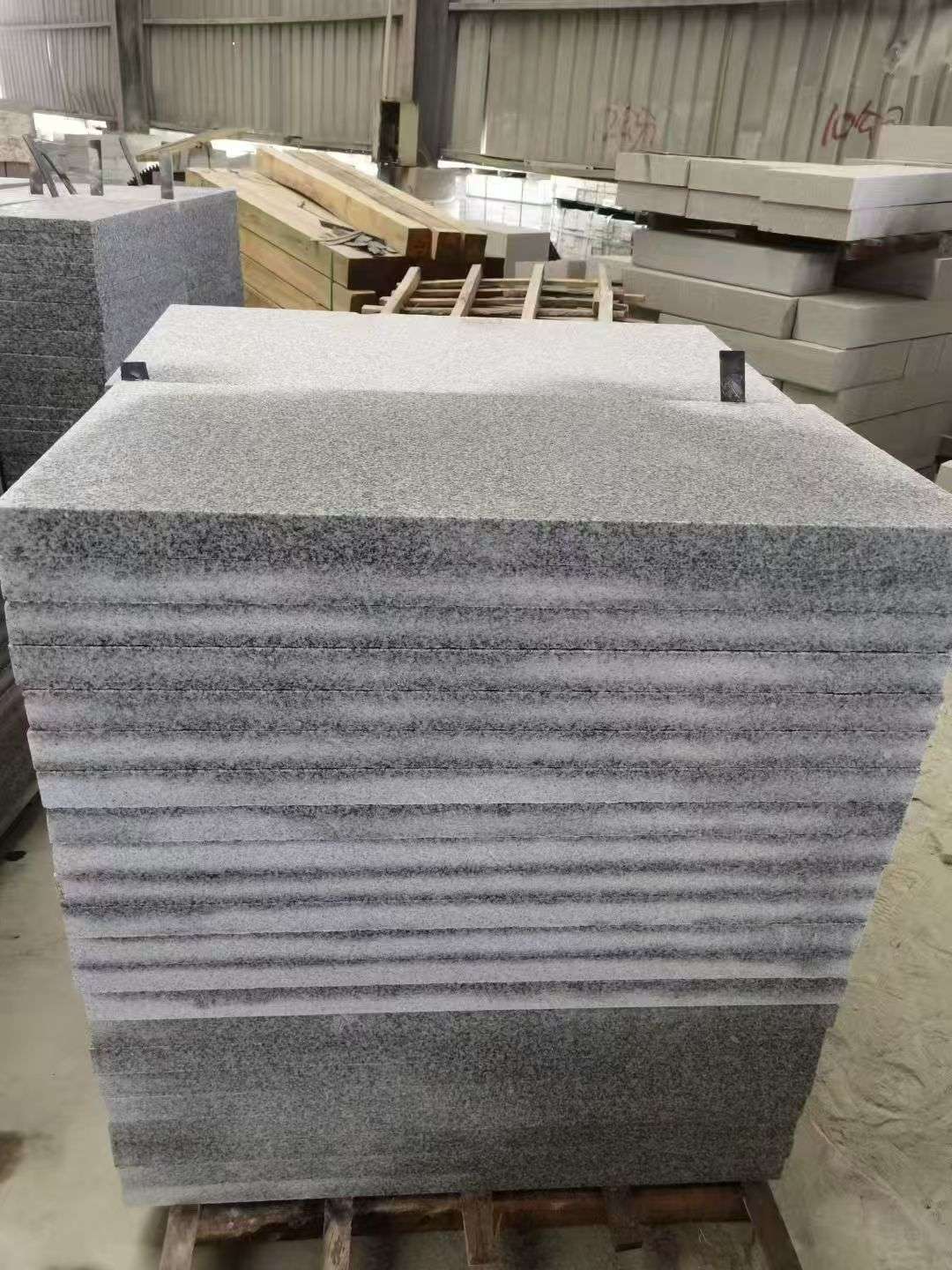 广西 芝麻白5公分火烧地铺成品，900*400，规格可定制