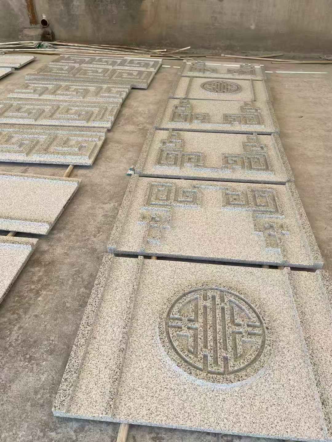 广西 白麻花岗岩外墙立面雕刻板