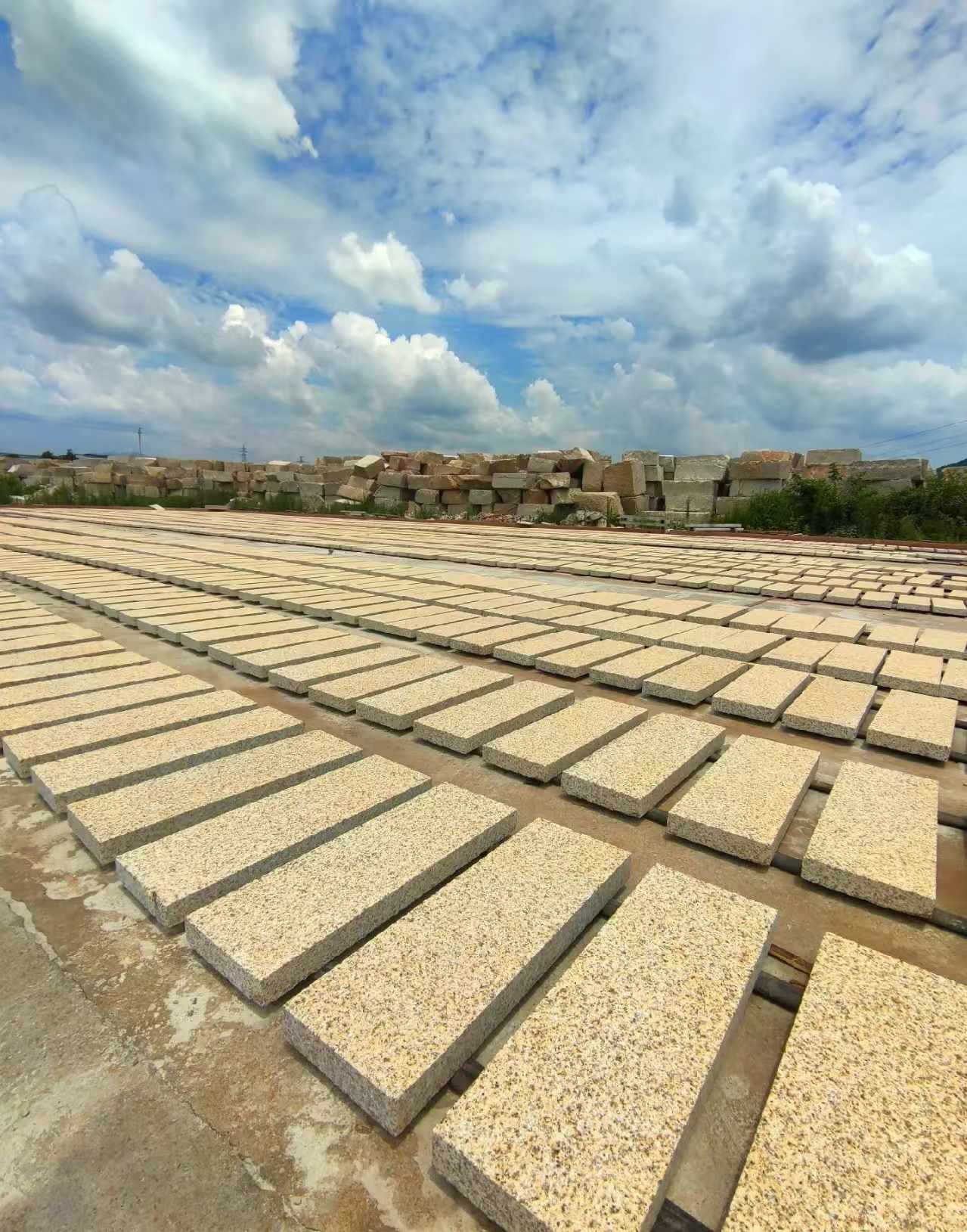 广西 黄金麻荔枝面花岗岩石材地铺石防护中