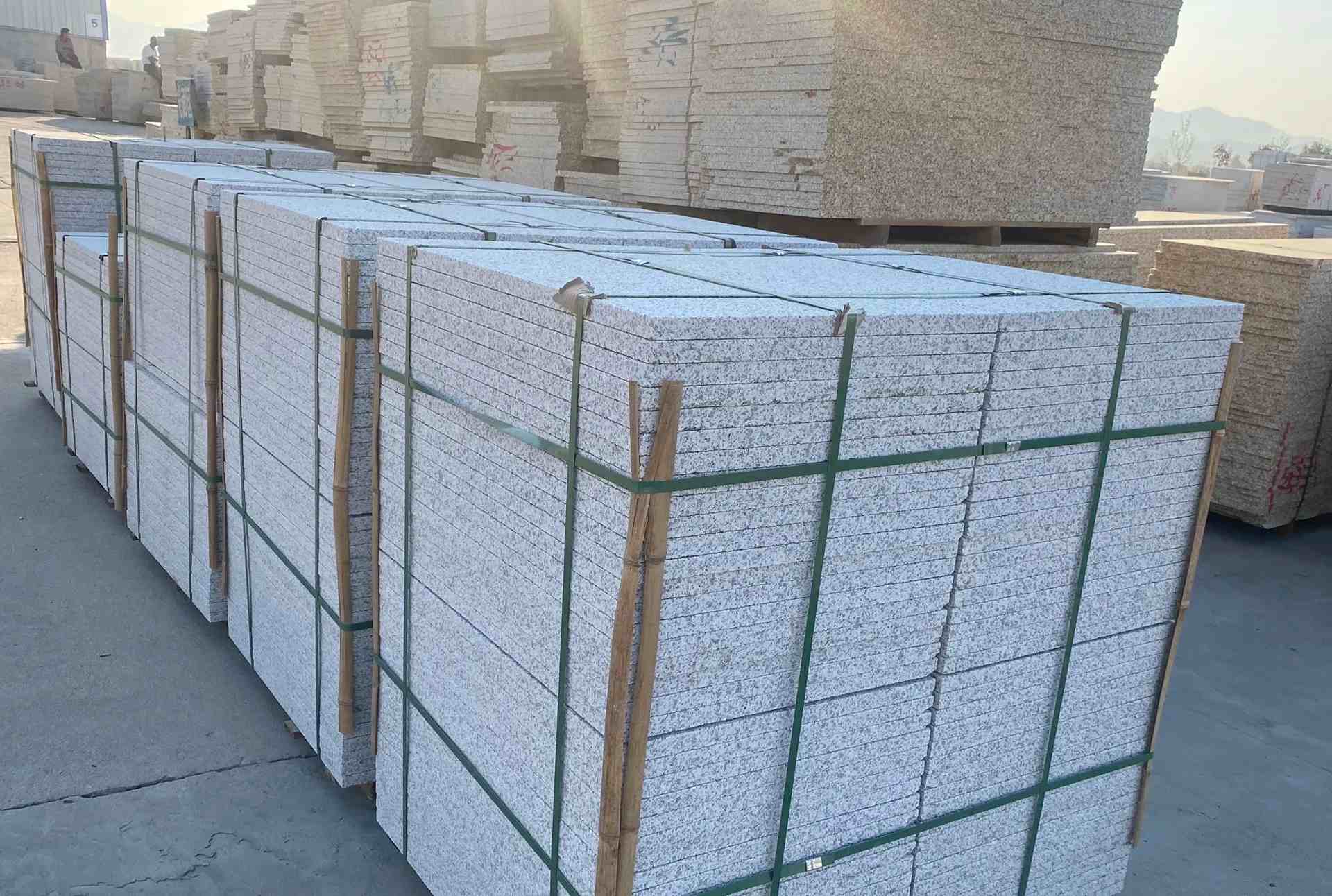 广西 白麻花岗岩荔枝面地铺石